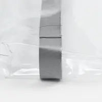 Шопер Clear Fest, ver.2, прозрачный с серыми ручками