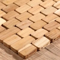 Коврик из тикового дерева, 30х20х0,7 см