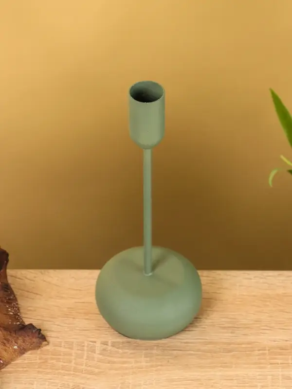 Подсвечник на 1 свечу текстурный "Болотный" 8х8х20 см