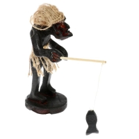 Сувенир &laquo;Абориген-рыбак&raquo;, 22 см, дерево
