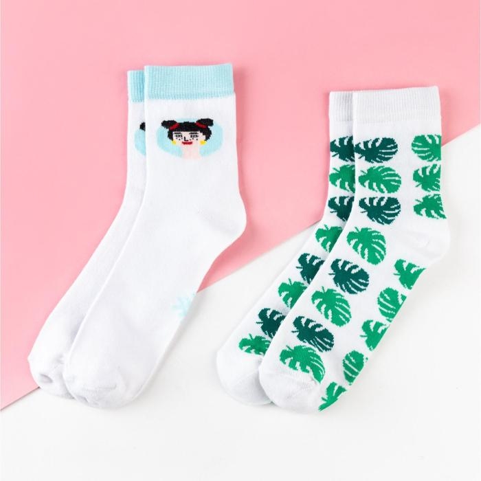 Набор женских носков KAFTAN "Дамочка&ldquo; 2 пары, р. 36-39 (23-25 см)