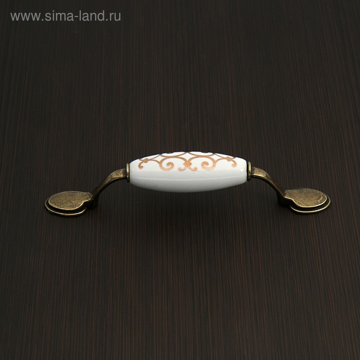 Ручка скоба Ceramics 015 LIGHT, 96 мм, керамическая, цвет бронза