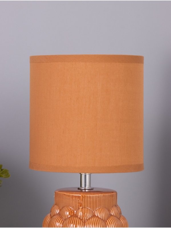 Лампа настольная "Хицугая" 1х40Вт Е14 какао 14х14х28см