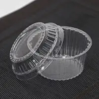 Креманка пластиковая одноразовая для пирожных, 9.5&times;6 см, прозрачная