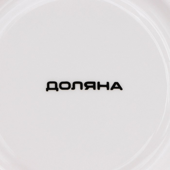 Чайная пара фарфоровая Доляна «Лаванда», 2 предмета: чашка 250 мл, блюдце d=15 см, цвет белый Чайная пара фарфоровая Доляна «Лаванда», 2 предмета: чашка 250 мл, блюдце d=15 см, цвет белый