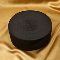 Резинка вязаная, 70 мм, 40 &plusmn; 2 м, цвет чёрный