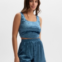 Топ женский KAFTAN Velvet 44-46, синий