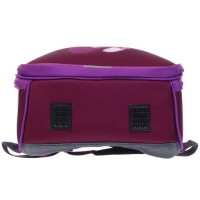 Рюкзак каркасный школьный 38 х 30 х 16 см, эргономичная спинка, Stavia "Котик 3D", сиреневый