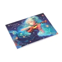 Тетрадь для нот А5, 24 листа &laquo;Аниме.Девочка со скрипкой&raquo;