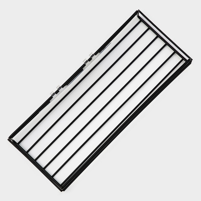 Полка на липучке Доляна, 26,5&times;11&times;5 см, цвет чёрный