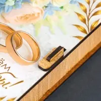 Купюрница "С Днем Свадьбы" 17х8,5 см