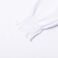 Джемпер для девочки школьный, цвет молочный, рост 116 см