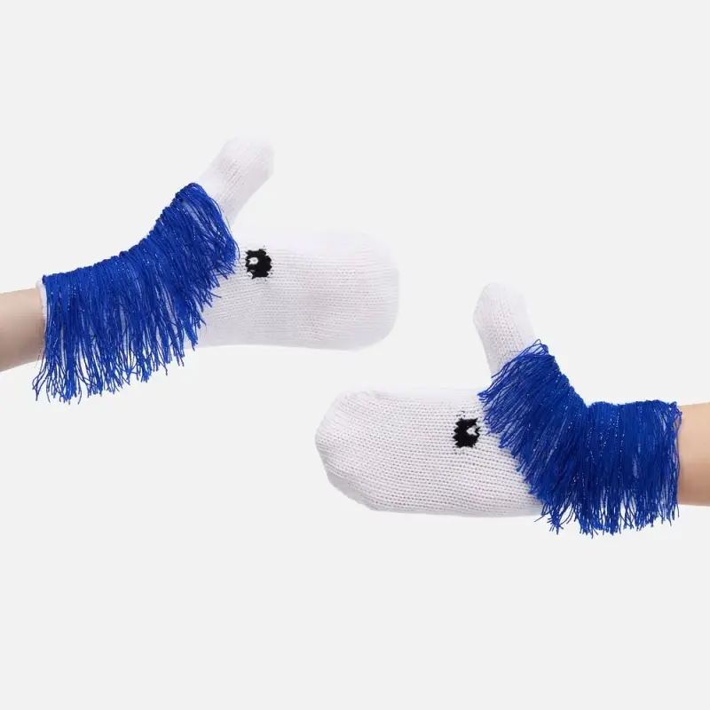 Варежки &laquo;Игогошки&raquo;, с синей гривой