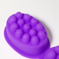 Форма д/льда д/массажа головы 8,3*6*3,7см (наб 2шт цена за наб) силикон сиреневый пакет QF