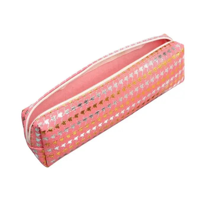 Пенал школьный на молнии Calligrata &laquo;Гусиные лапки&raquo;, 1 отделение, МИКС