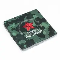 Коробка для печенья, &laquo;Камуфляж&raquo; 21&times;21&times;3 см