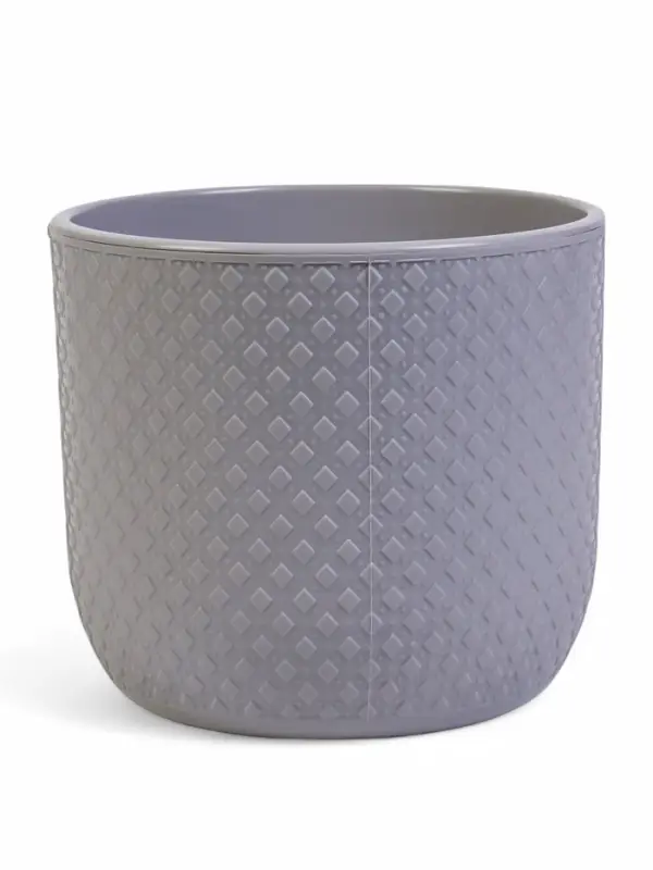 Горшок "Клевер" 4,5 л, D-20 см, h-18 см, цвет серый шёлк