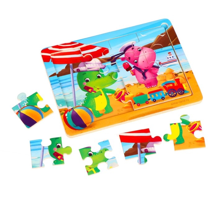 Пазлы &laquo;Отличный отдых&raquo;, 12 элементов, 15&times;11 см