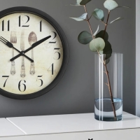 Часы настенные, серия: Кухня, "Сервировка", плавный ход, d-20 см