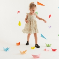 Сарафан для девочки MINAKU &laquo;Ромашки&raquo;, цвет молочный, рост 98 см