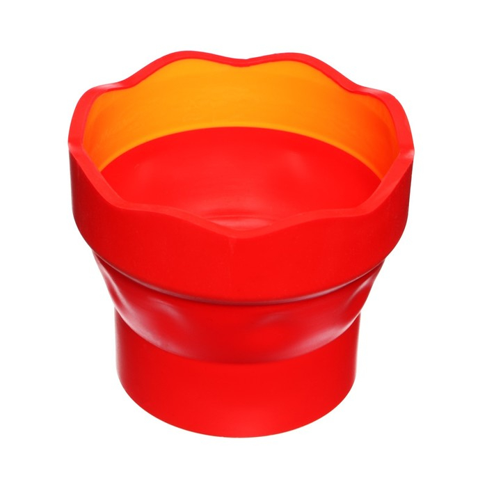 Стакан для рисования Faber-Castell CLIC&GO складной, резиновый, розовый, 350 мл Стакан для рисования Faber-Castell CLIC&GO складной, резиновый, розовый, 350 мл