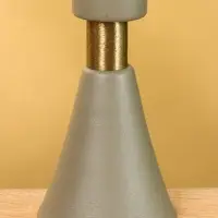 Подсвечник на 1 свечу текстурный "Графитовый" 10,5х10,5х19,5 см