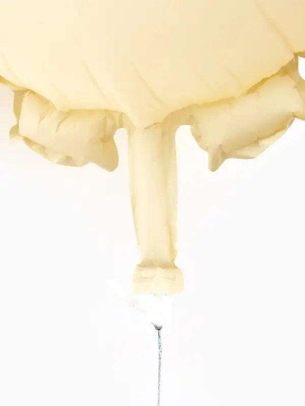 Воздушный шар фольгированный 22" "Солнышко" цвет кремовый