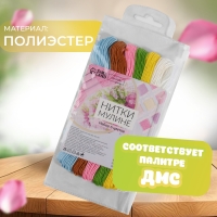 Набор ниток мулине №16, 8 &plusmn; 1 м, 6 шт