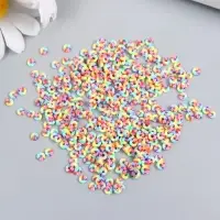 Бусины для творчества PVC "Колечки разноцветные фишки" набор &asymp; 330 шт 0,1х0,4х0,4 см