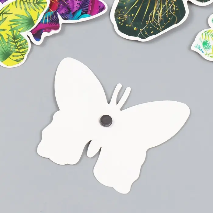 Набор магнитов на холодильник &laquo;Листья&raquo;, 12 шт., картон, h=4-10 см