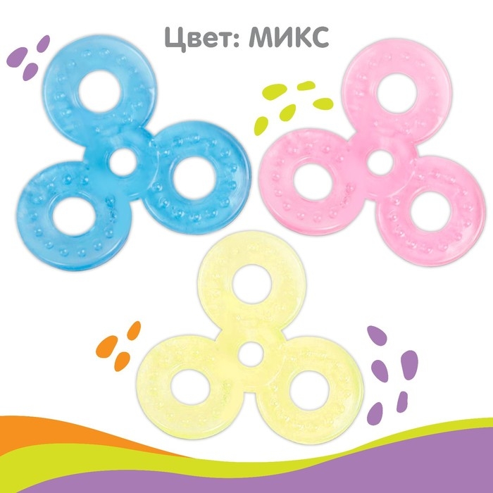 Прорезыватель силиконовый Крошка Я &laquo;Спиннер&raquo;, МИКС