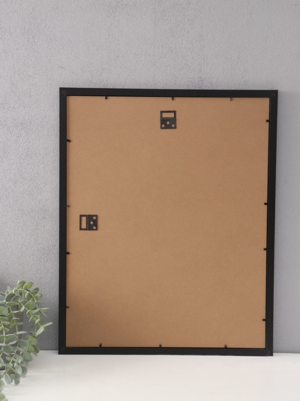 Фоторамка МДФ "Anna" 40х50 см, с паспарту (30х40 см), чёрный (пластиковый экран)