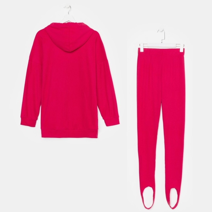 Костюм женский (толстовка/легинсы), цвет фуксия, размер 50 Костюм женский (толстовка/легинсы), цвет фуксия, размер 50