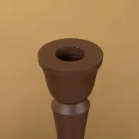 Подсвечник на 1 свечу "Шоколад" 10,5х10,5х25 см