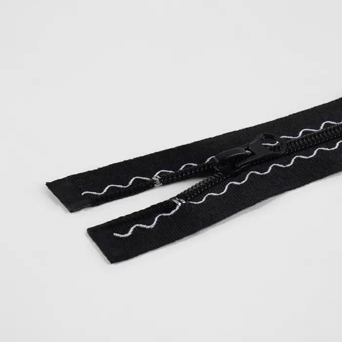 Молния &laquo;Спираль&raquo;, №5, разъёмная, замок автомат, 60 см, чёрная