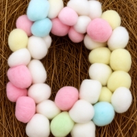 Наполнитель хлопковый для грызунов, разноцветный, 50 шариков