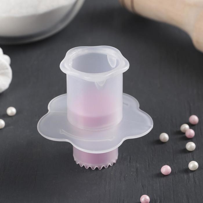 Плунжер кондитерский для заполнения начинкой выпечки Доляна, 6,5&times;4,5&times;3 см, цвет МИКС