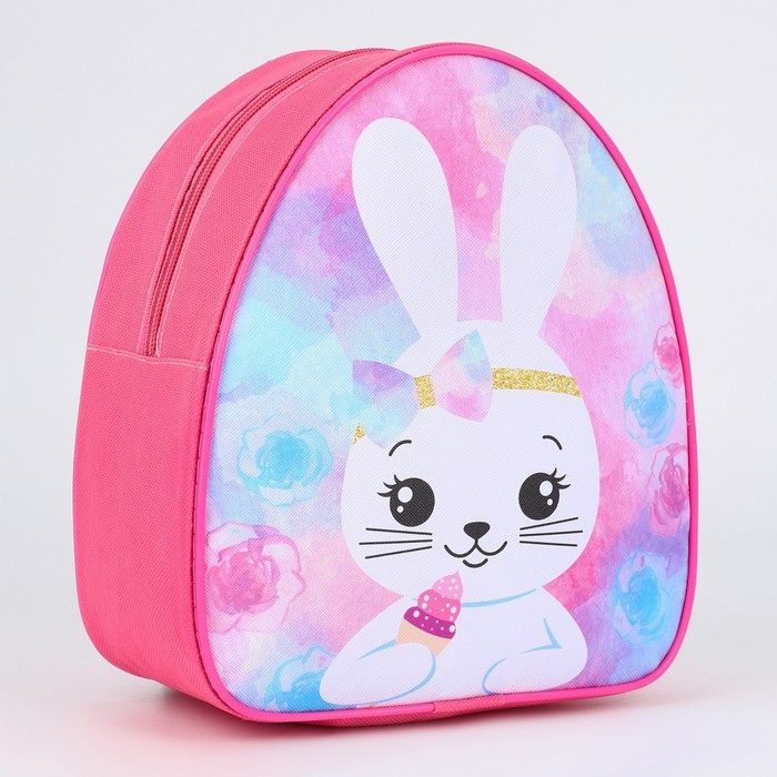 Рюкзак детский для девочки &laquo;Зайчик с кексиком&raquo;, р-р. 23х20,5 см