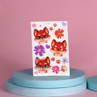 Подарочный набор для девочки «Лисенок», сумка, набор резинок, блокнот, тату Подарочный набор для девочки «Лисенок», сумка, набор резинок, блокнот, тату