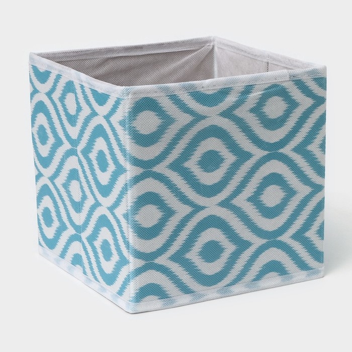 Короб для хранения Доляна &laquo;Лагуна&raquo;, 19&times;19&times;19 см, цвет бирюзовый