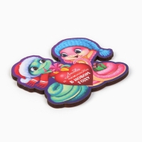 Магнит новогодний деревянный &laquo;Новый год: Любви и нежности&raquo;, 8 х 7.1 см