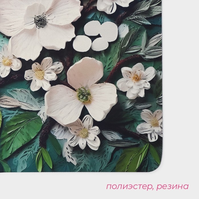 Коврик для дома Доляна Wild Flora, влаговпитывающий, 40&times;60 см