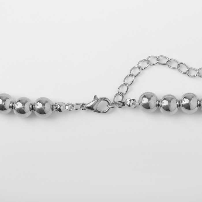 Колье с жемчугом &laquo;Олимпия&raquo; окружение, цвет серебро, 45см