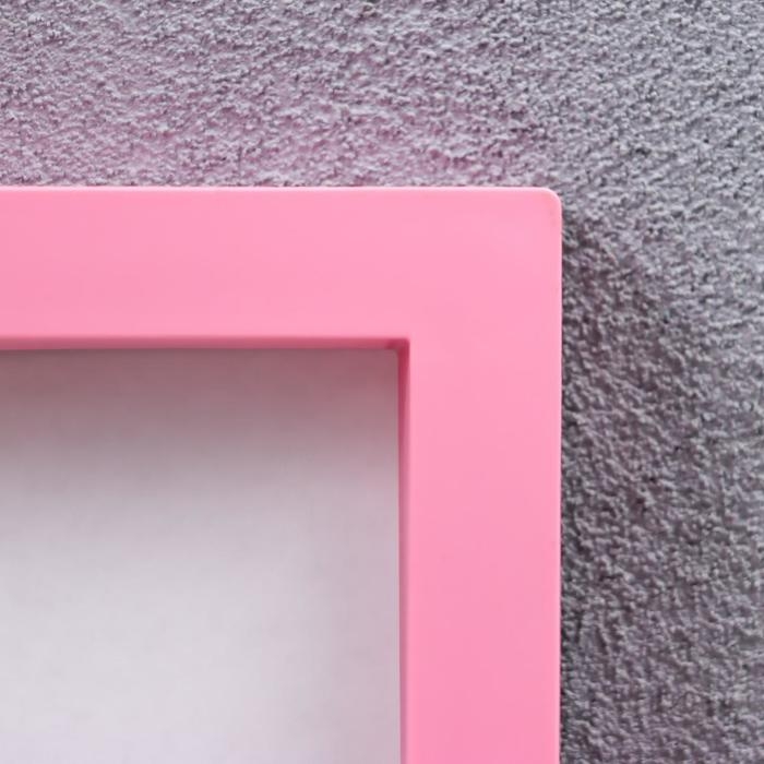 Фоторамка пластик L-3 21х30 см розовый МИКС (пластиковый экран)