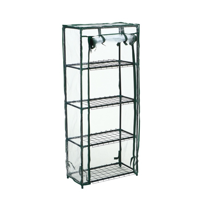 Парник-стеллаж 4 полки (сетка) 46*24*105 см, пвх пленка, мет. труба d-12 мм Парник-стеллаж 4 полки (сетка) 46*24*105 см, пвх пленка, мет. труба d-12 мм