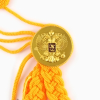 Карнавальный аксельбант &laquo;Солдат на параде&raquo;, золотой