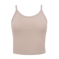 Майка укороченная женская MINAKU: Basic line цвет бежевый, р-р 46 Майка укороченная женская MINAKU: Basic line цвет бежевый, р-р 46