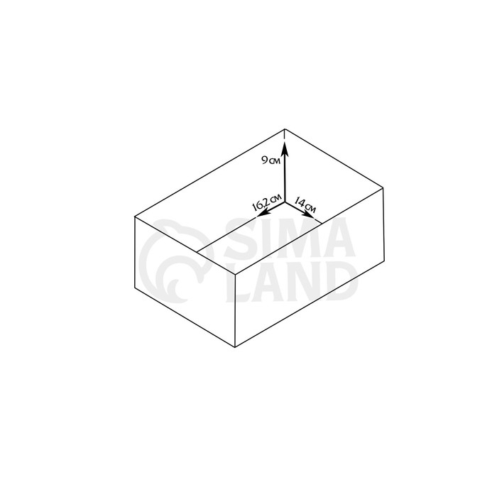 Кашпо деревянное 17.5&times;15&times;9 см настольный "Вензеля", натуральный Дарим Красиво
