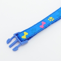 Ошейник двухслойный с фастексом "Разноцветные косточки" 30 х 1 см, синий Ошейник двухслойный с фастексом "Разноцветные косточки" 30 х 1 см, синий