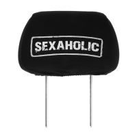 Чехлы на подголовник Сексоголик, черные, набор 2 шт
